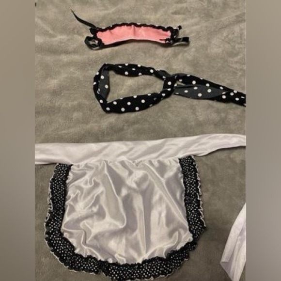 Girls Costume Size XLC Musical Theatre Jazz Tap Maid Waitress Halloween - Picture 7 of 7